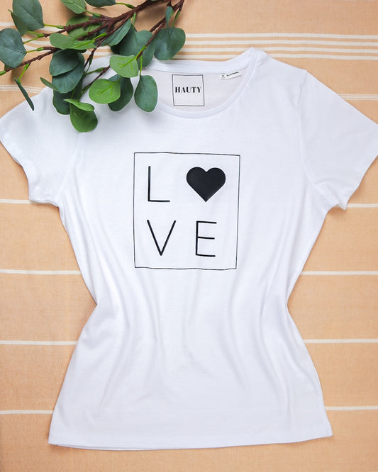 Love T-shirt  | Valentine's shirt | Valentine's gift | Organic Cotton t-shirt | White t-shirt